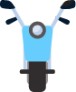 motocicleta azul
